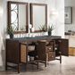 James Martin Vanities Addison 72" Double Bathroom Vanity in Mid-Century Acacia with 3 cm Parisien Bleu Quartz Top and Rectangular Sinks, , large