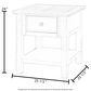Fallridge Stone End Table in Off White and Gray, , large