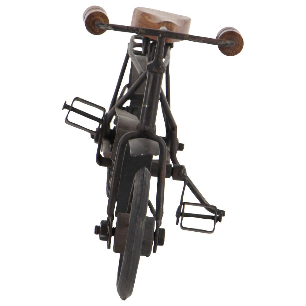 Maple and Jade Bicycle Sculptures in Black and Dark Brown &#40;Set of 2&#41;, , large