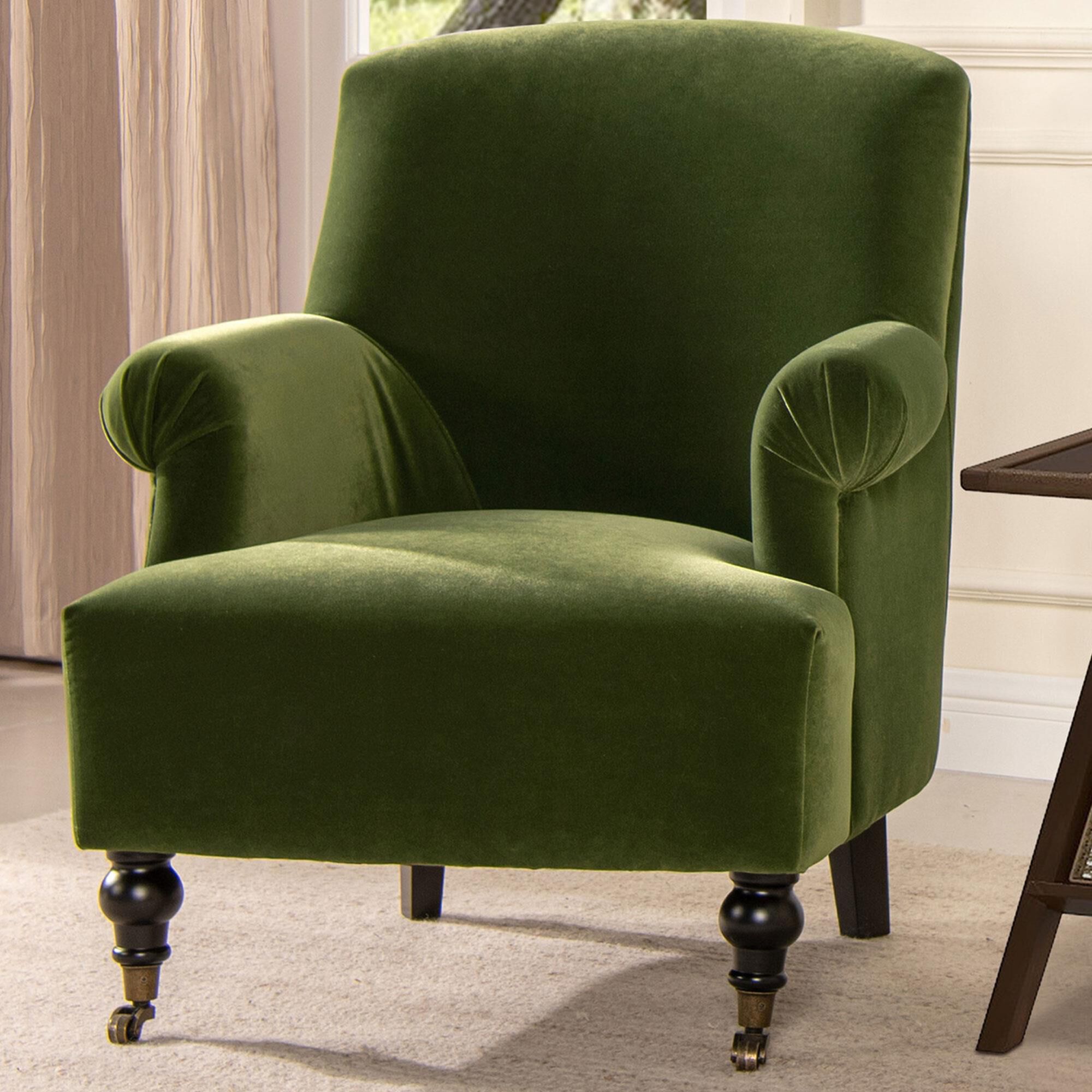 Jennifer Taylor Home Eloise Accent Chair in Olive Green