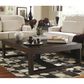 Ashley Watson 56" Rectangular Cocktail Table in Dark Brown, , large