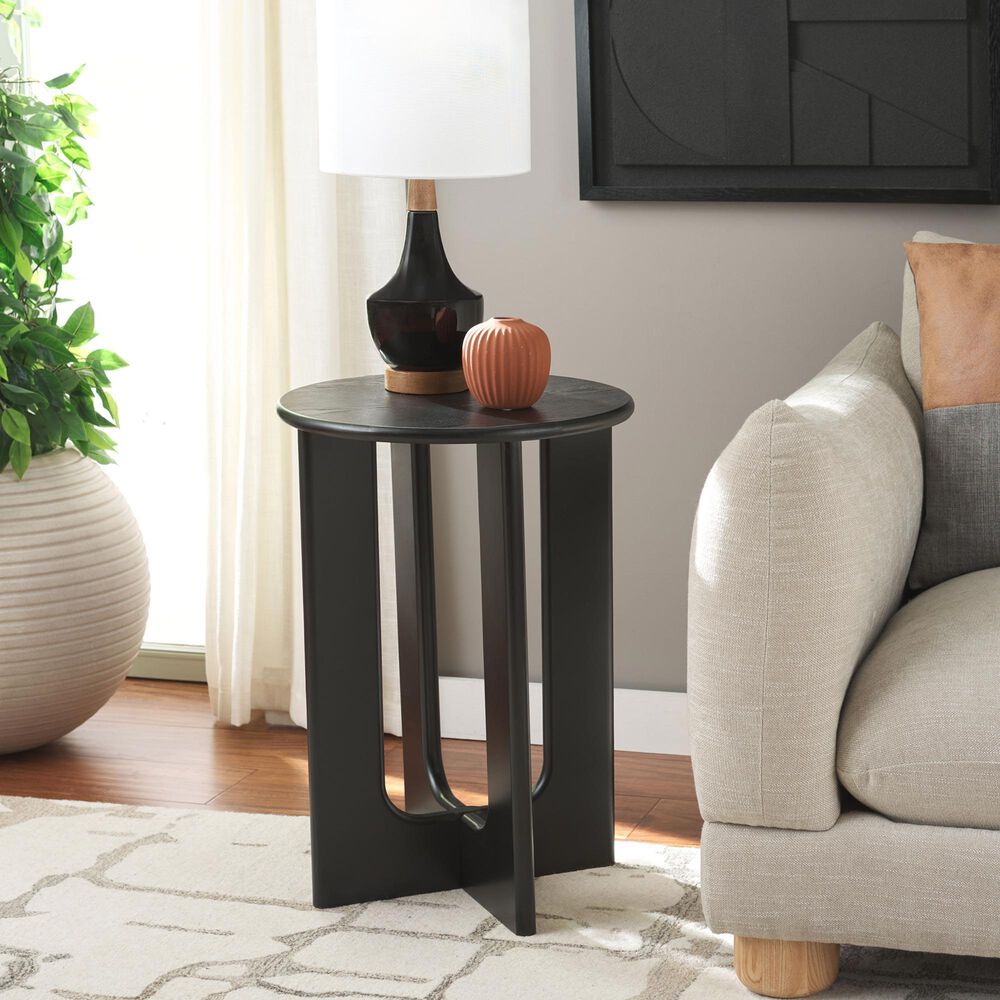 Safavieh Ashanka End Table in Black, , large