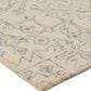 Feizy Belfort Gray and Ivory 2" x 3" Area Rug, , large