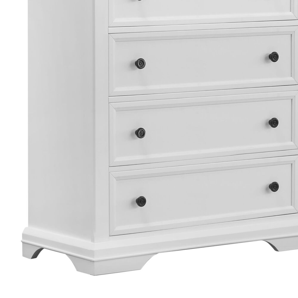 Sorelle Portico 5-Drawer Chest in White, , large