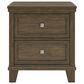 Ashley Queen Bed and Two Nightstands in Medium Brown, , large