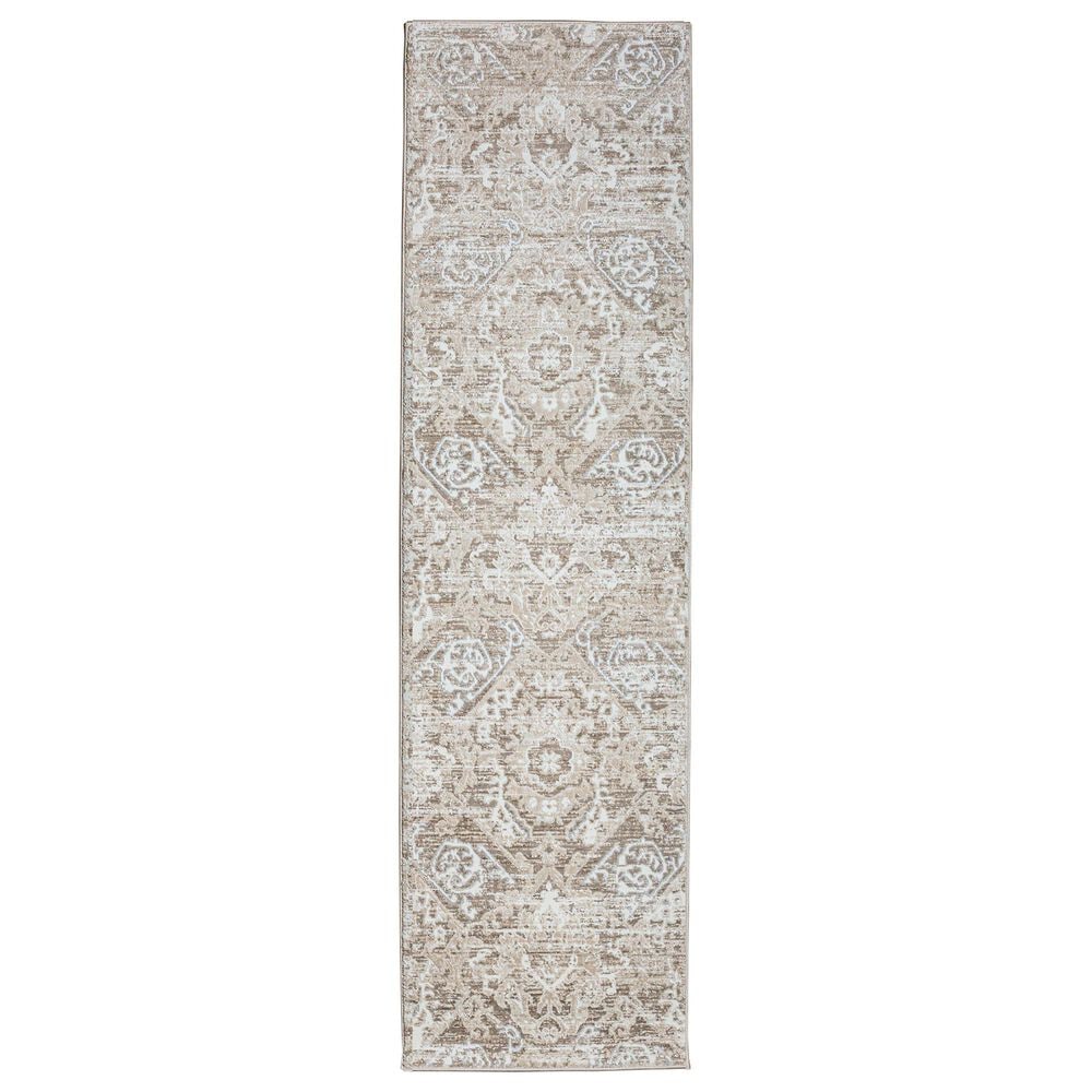 Radici USA Livigno Damask 2"2" x 7"7" Beige Area Rug, , large