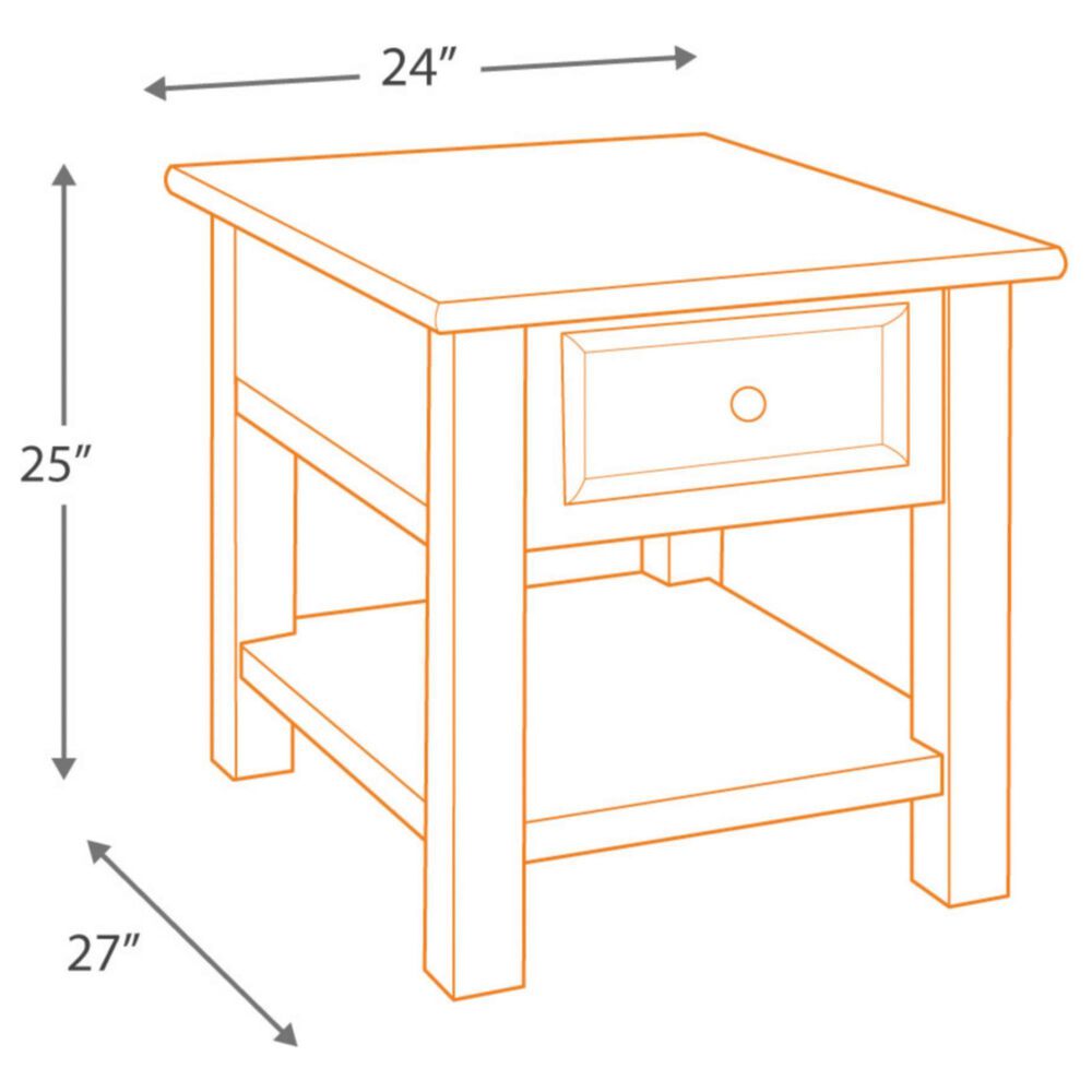 Ashley Tyler Creek Rectangular End Table in Grayish Brown/Black, , large