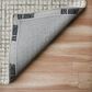 L&R Resources Criss Cross Silver and Ivory 10" x 14" Area Rug, , large