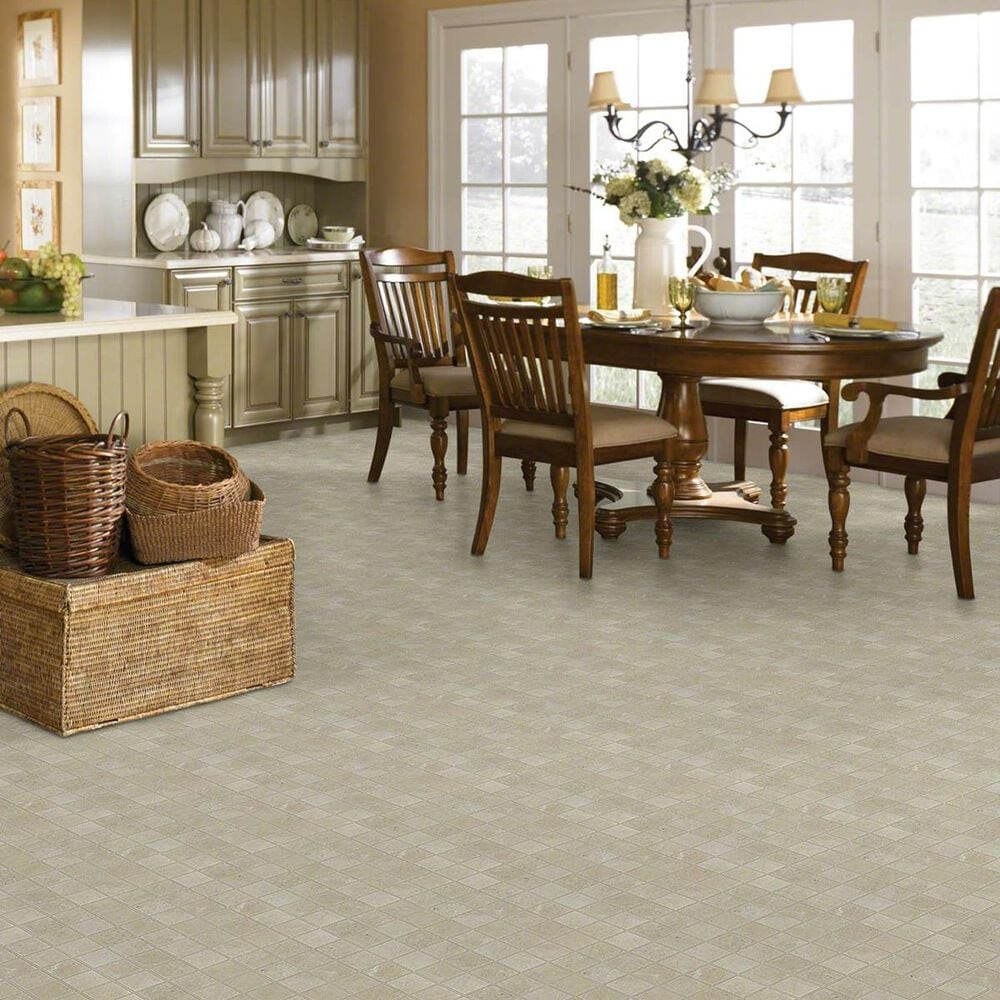 Shaw Oasis Beige 13" x 13" Ceramic Mosaic Tile, , large