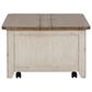 Belle Furnishings Farmhouse Reimagined Storage Trunk in White, , large