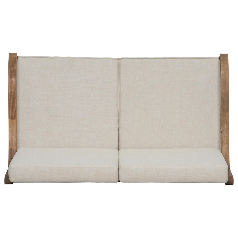 HOMLUX 2-Piece Outdoor Loveseat and Coffee Table Set in Beige, , large