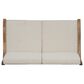 HOMLUX 2-Piece Outdoor Loveseat and Coffee Table Set in Beige, , large