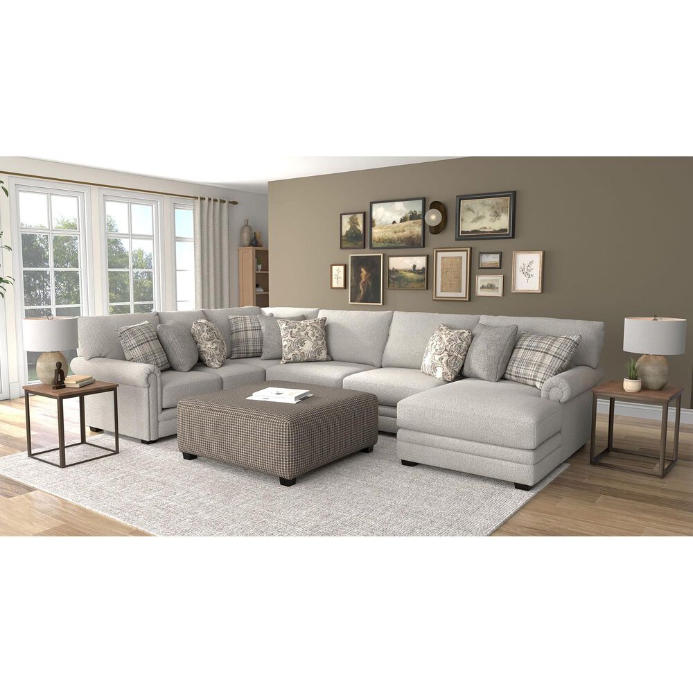 Hartsfield Livingston 45&quot; Square Cocktail Ottoman in Slate, , large