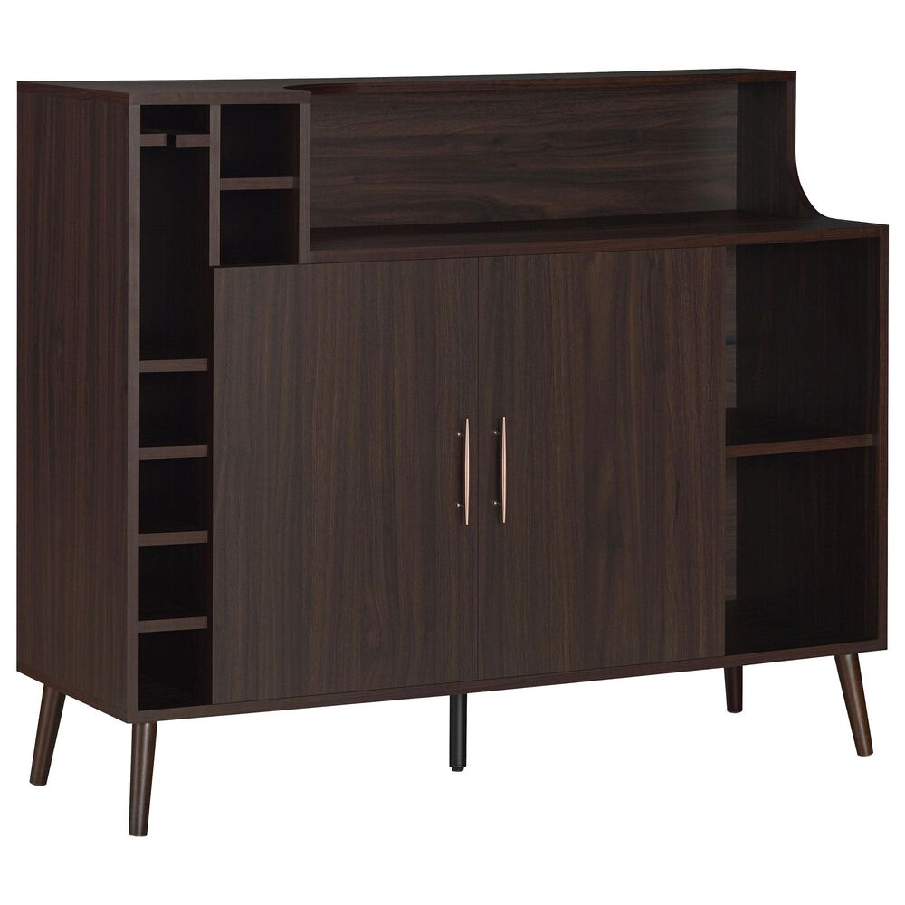 Furniture of America Young Wine Rack Buffet in Wenge, , large