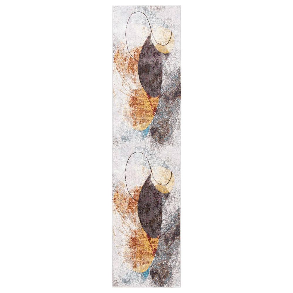 Safavieh Aria ARA180Q 2" x 8" Ivory and Red Runner, , large