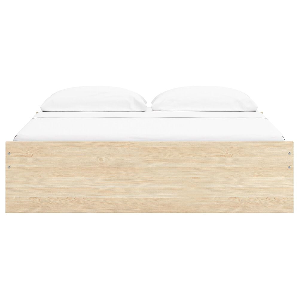Ashley Onita King Platform Bed with 1 Side Storage in Natural, , large