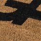 Novogratz Aloha Gather ALO-9 1"6" x 2"6" Natural Door Mat, , large