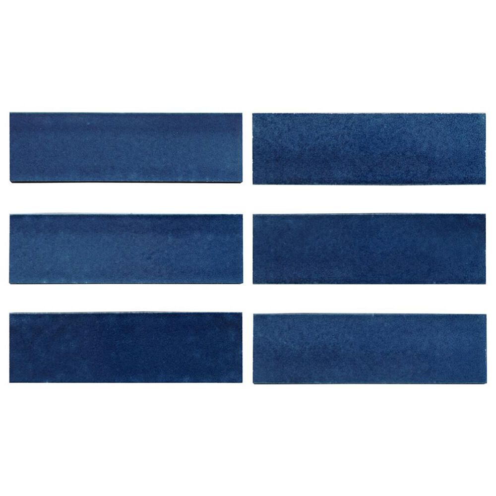 Soho Studio ColorHues Blue Jean 2" x 8" Lava Stone Tile, , large