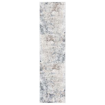 Safavieh Aston ASN705 2" x 20" Ivory and Grey Runner, , large