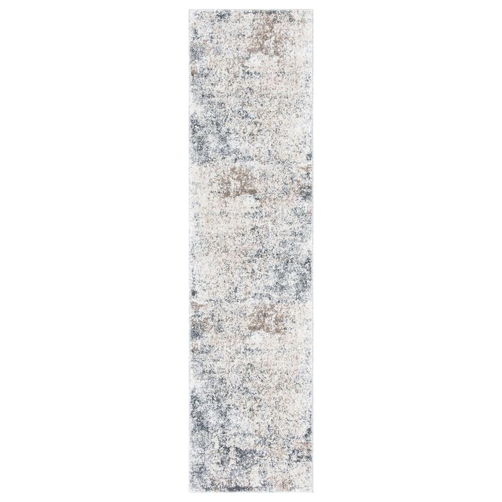 Safavieh Aston ASN705 2" x 20" Ivory and Grey Runner, , large