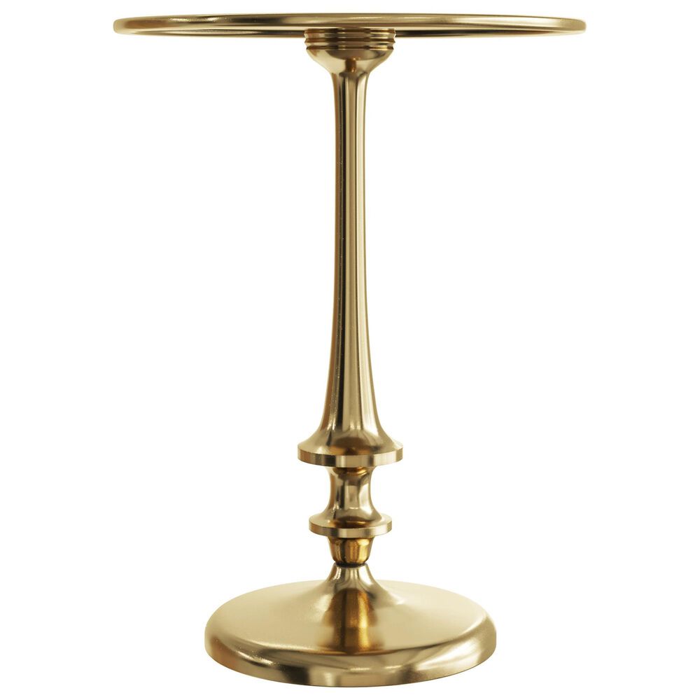 Timberlake Side Table in Antiqued Brass, , large