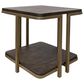 Fallridge Onix End Table in Cocoa Brown and Gold, , large