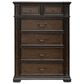 Belle Furnishings Provence Park 6-Drawer Chest in Chateau Brown, , large