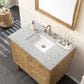James Martin Vanities Laurent 36" Single Bathroom Vanity in Light Natural Oak with 3 cm Eternal Jasmine Pearl Quartz Top and Rectangular Sink, , large