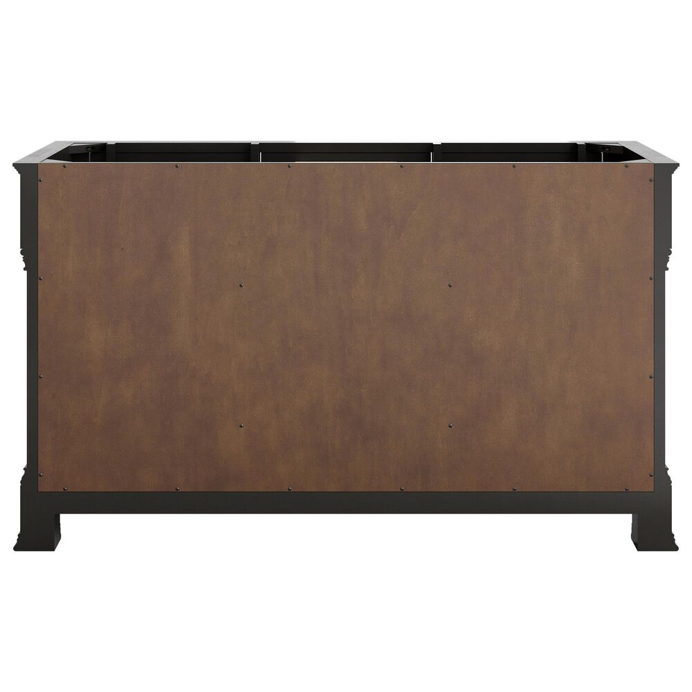 James Martin Vanities Brookfield 60" Double Bathroom Vanity in Black Onyx with 3 cm Eternal Jasmine Pearl Silestone Top, Rectangular Sinks and FreePower Wireless Charger, , large