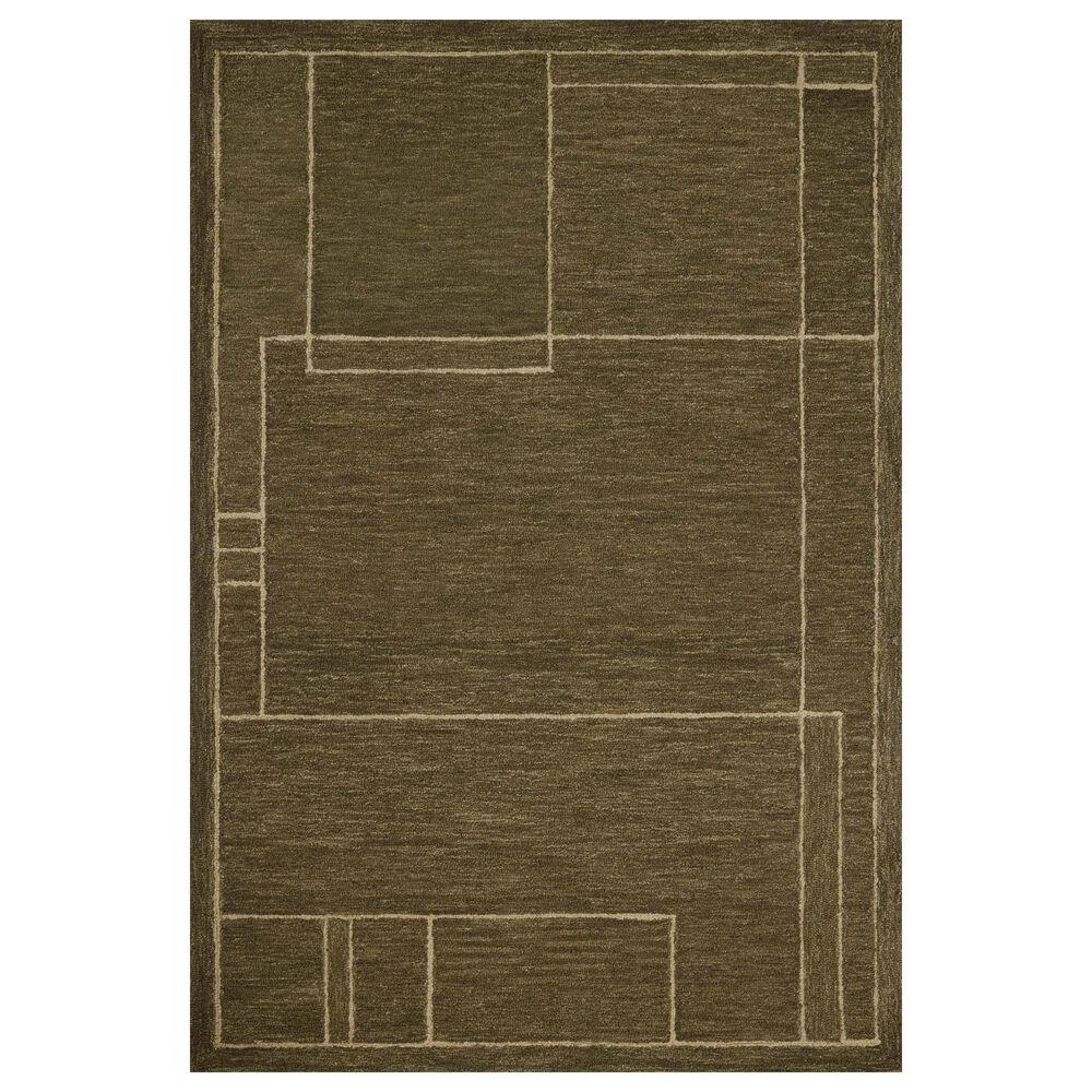 Jeremiah Brent x Loloi Barrow Olive and Natural 2"6" x 7"6" Runner, , large