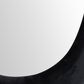 Maple and Jade 65" x 26" Velvet Abstract Wavy Wall Mirror in Black, , large