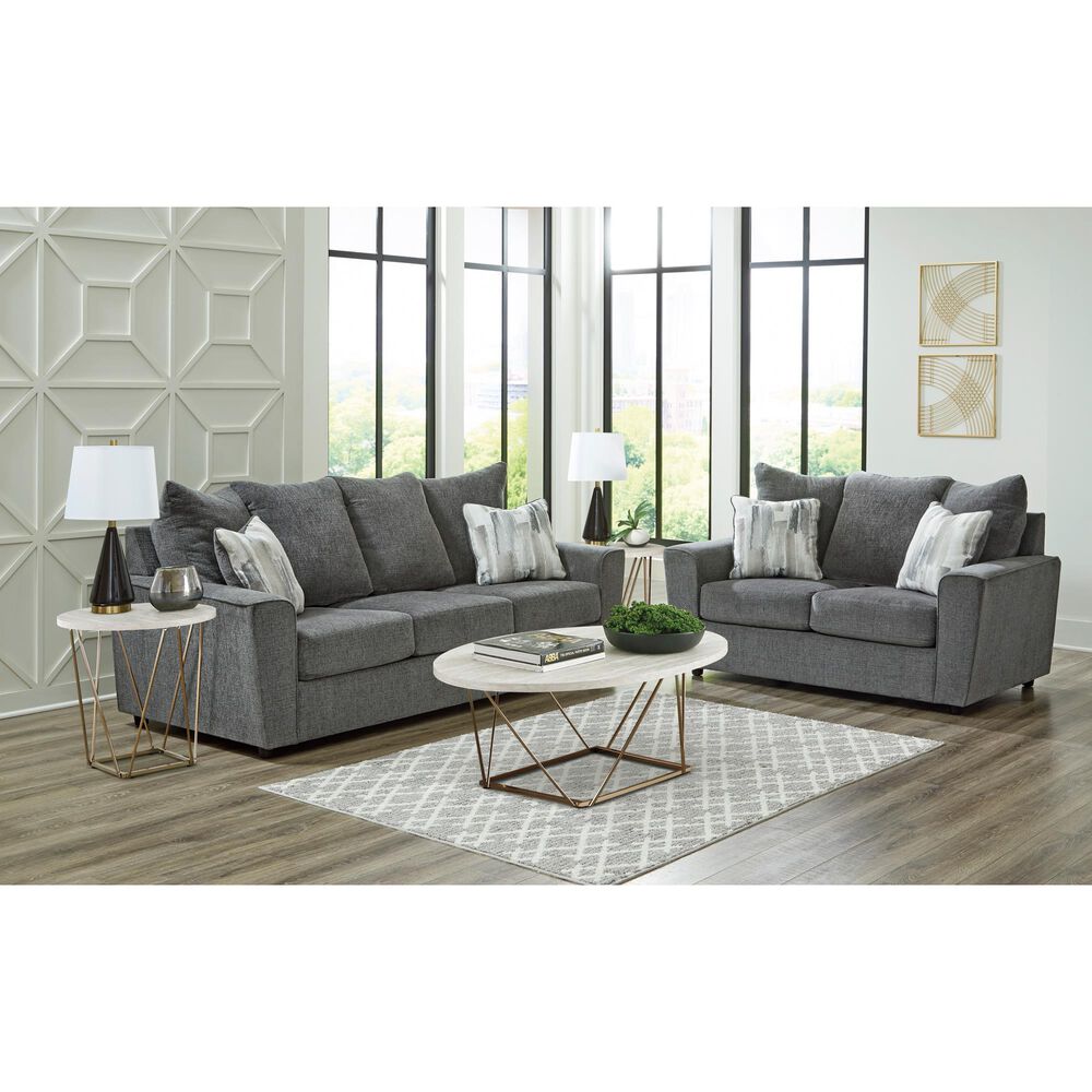 Ashley Stairatt Stationary Sofa and Loveseat Set in Gravel, , large