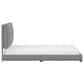 Richlands Furniture Arden Queen Upholstered Platform Bed in Nature Gray, , large