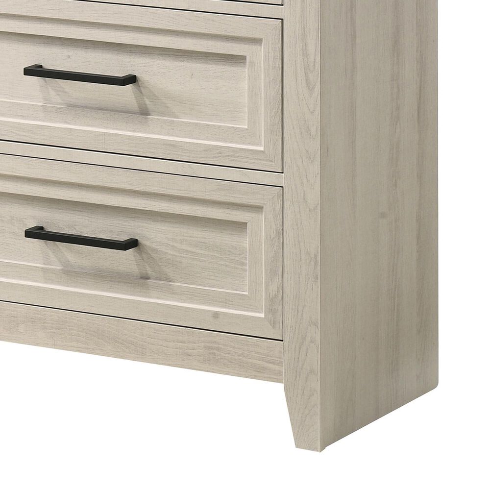 Crown Mark Lorraine 4 Drawer Chest in Antique White, , large