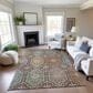 Dalyn Rug Company Silk Road Chocolate, Ivory, Gold, Copper, Gray, Taupe and Blue 9" x 12" Area Rug, , large