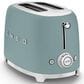 SMEG Retro-Style 2-Slice Toaster in Matte Emerald Green and Polished Chrome, , large