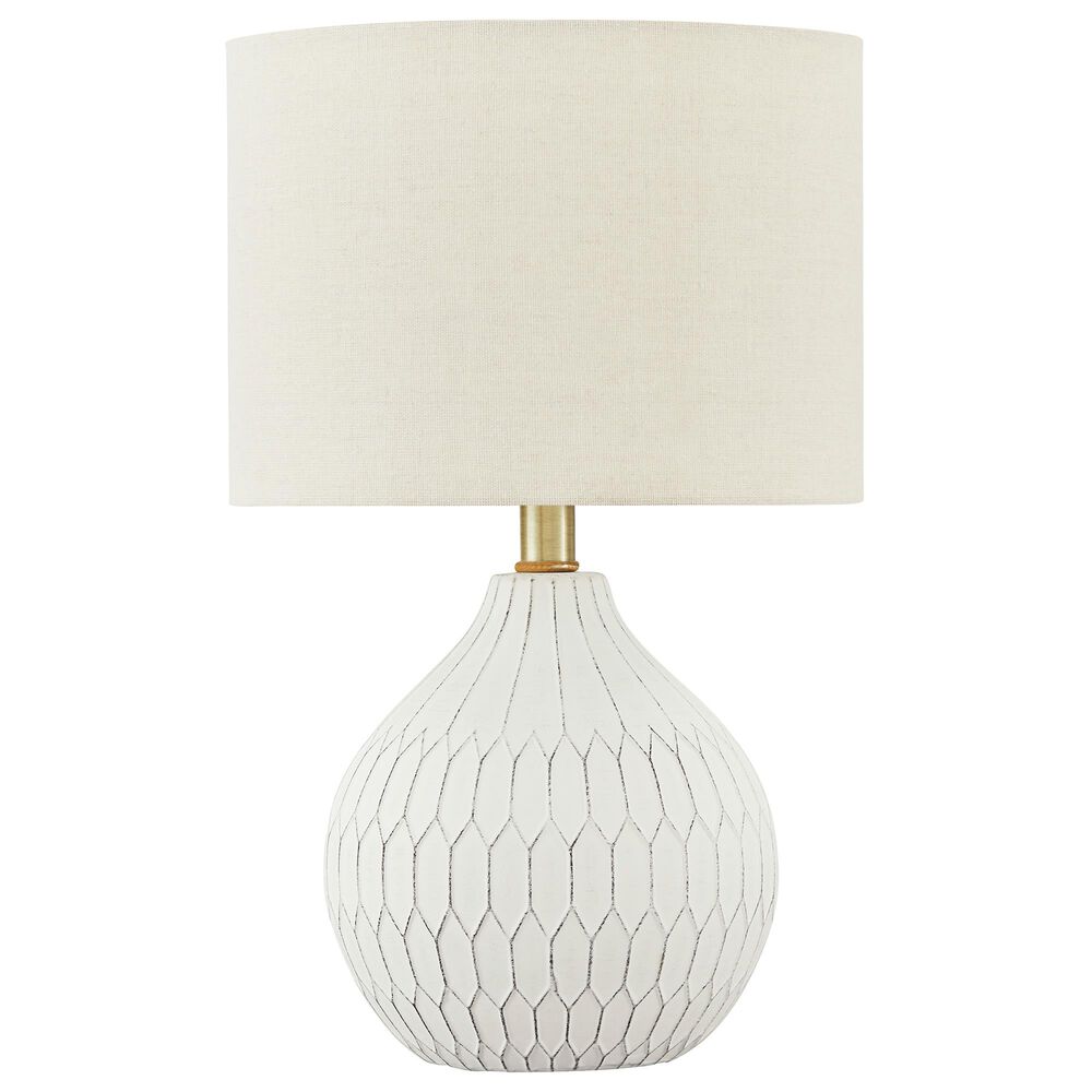 Ashley Wardmont Ceramic Table Lamp in Antique White, , large