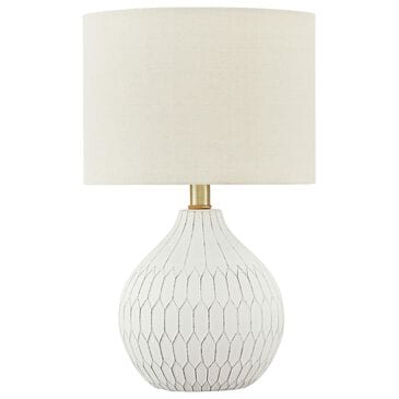 Ashley Wardmont Ceramic Table Lamp in Antique White, , large