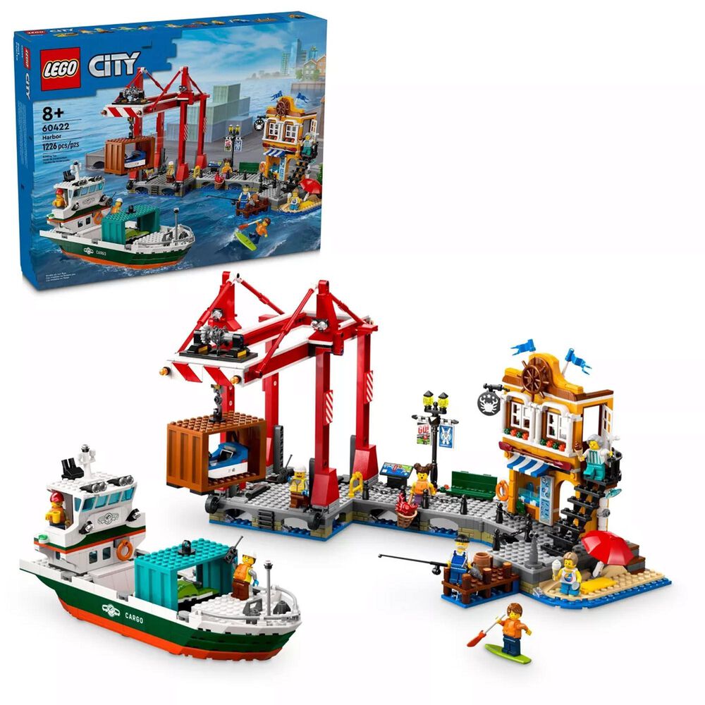 LEGO City Seaside Harbor with Cargo Ship, , large