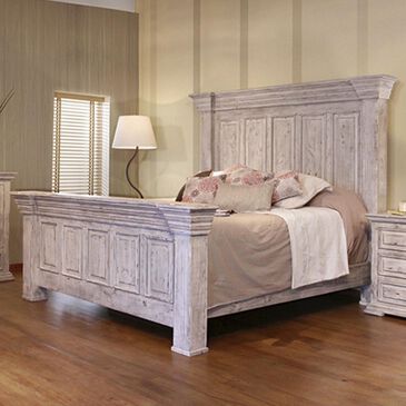 Fallridge Terra White King Bed in Vintage White, , large
