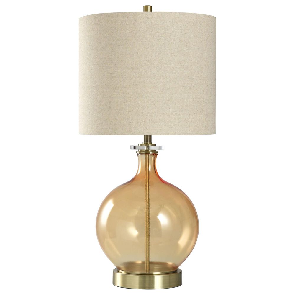 Stylecraft Lamps Table Lamp in Amber Glass, , large