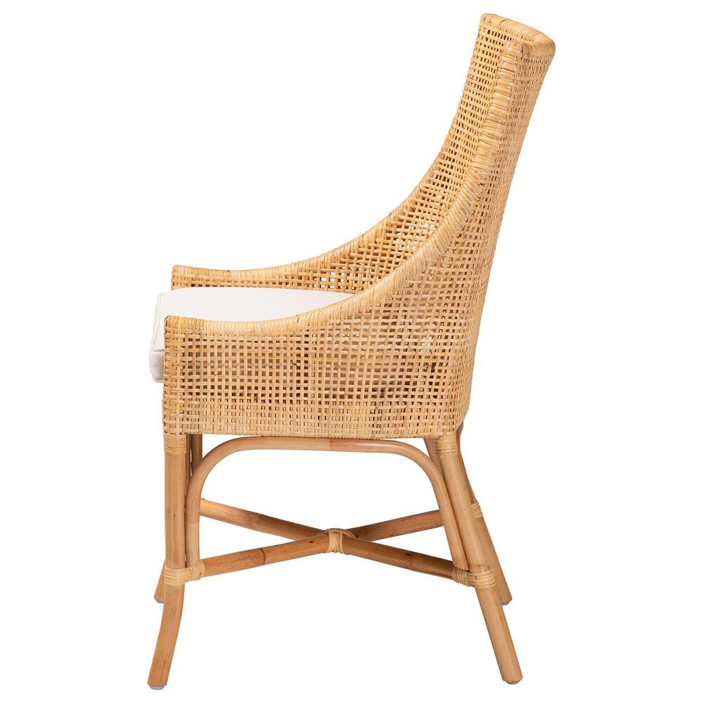 Baxton Studio Bella Side Chair in Natural Brown, , large
