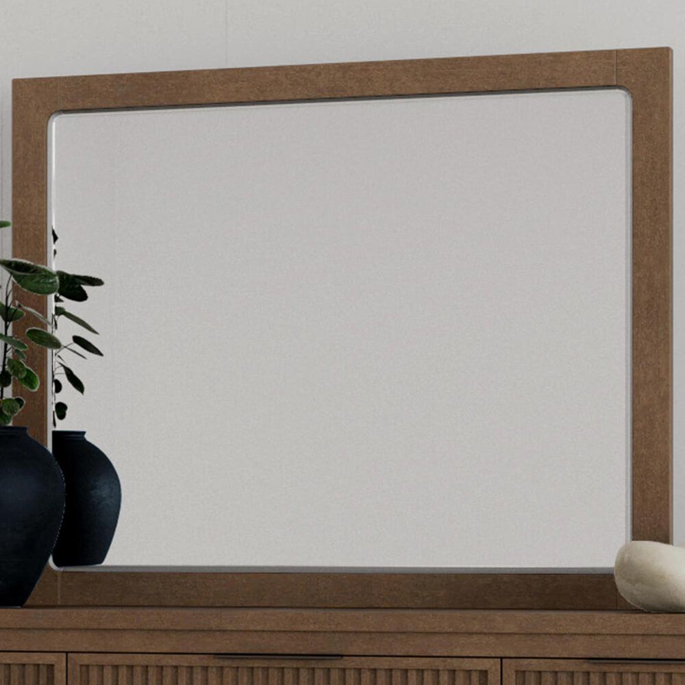 Riverside Furniture Jaxon Dresser Mirror in Casual Mink, , large