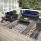 Dalyn Rug Company Sedona SN12 6" x 9" Midnight Indoor/Outdoor Area Rug, , large