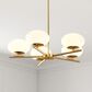 Vaxcel International Co. Ltd. Sloane 5-Light Chandelier in Satin Brass, , large