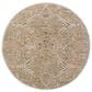 Surya Reina Light Brown, Tan, Denim, Rust, Olive, Light Gray, Cream and Mustard 5"3" Round Area Rug, , large