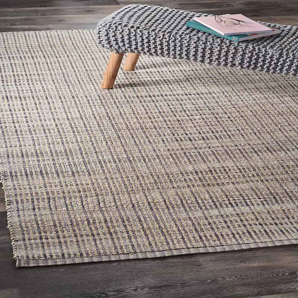 L&amp;R Resources Bleached Naturals 81434 7&#39;9&quot; x 9&#39;9&quot; Bleach and Gray Area Rug, , large