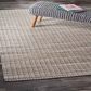 L&R Resources Bleached Naturals 81434 7"9" x 9"9" Bleach and Gray Area Rug, , large