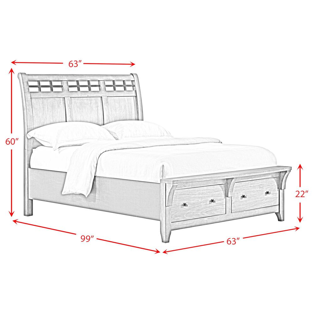 Mayberry Hill Gage Queen Storage Bed in Chestnut, , large