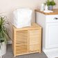 Household Essentials Double Laundry Sorter with Lid and Removable Bags in Natural, , large